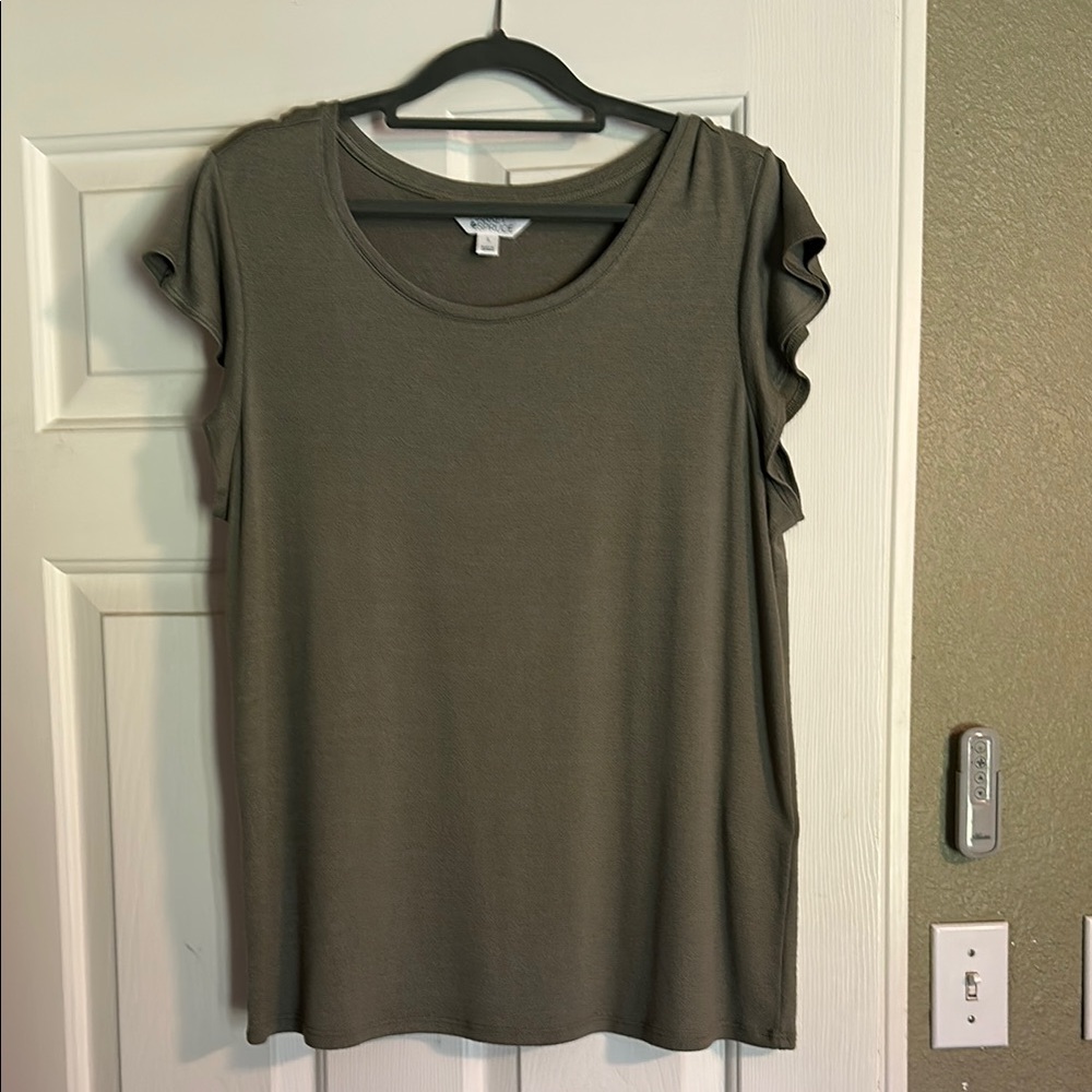 Olive Green Women's Top